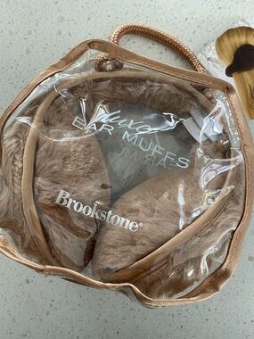 Brookstone Faux Fur Ear Muffs - Tan